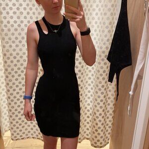 Women's Black, Cutout, Cloud Ten Mini Dress